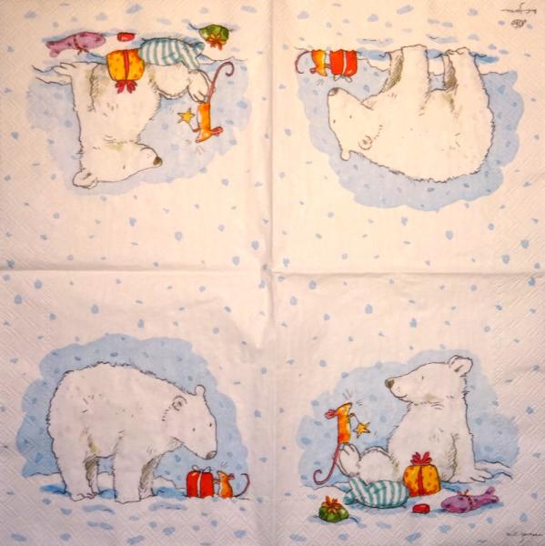 088 Eisbären - 4-ply - of small Eisbär - Handkerchief